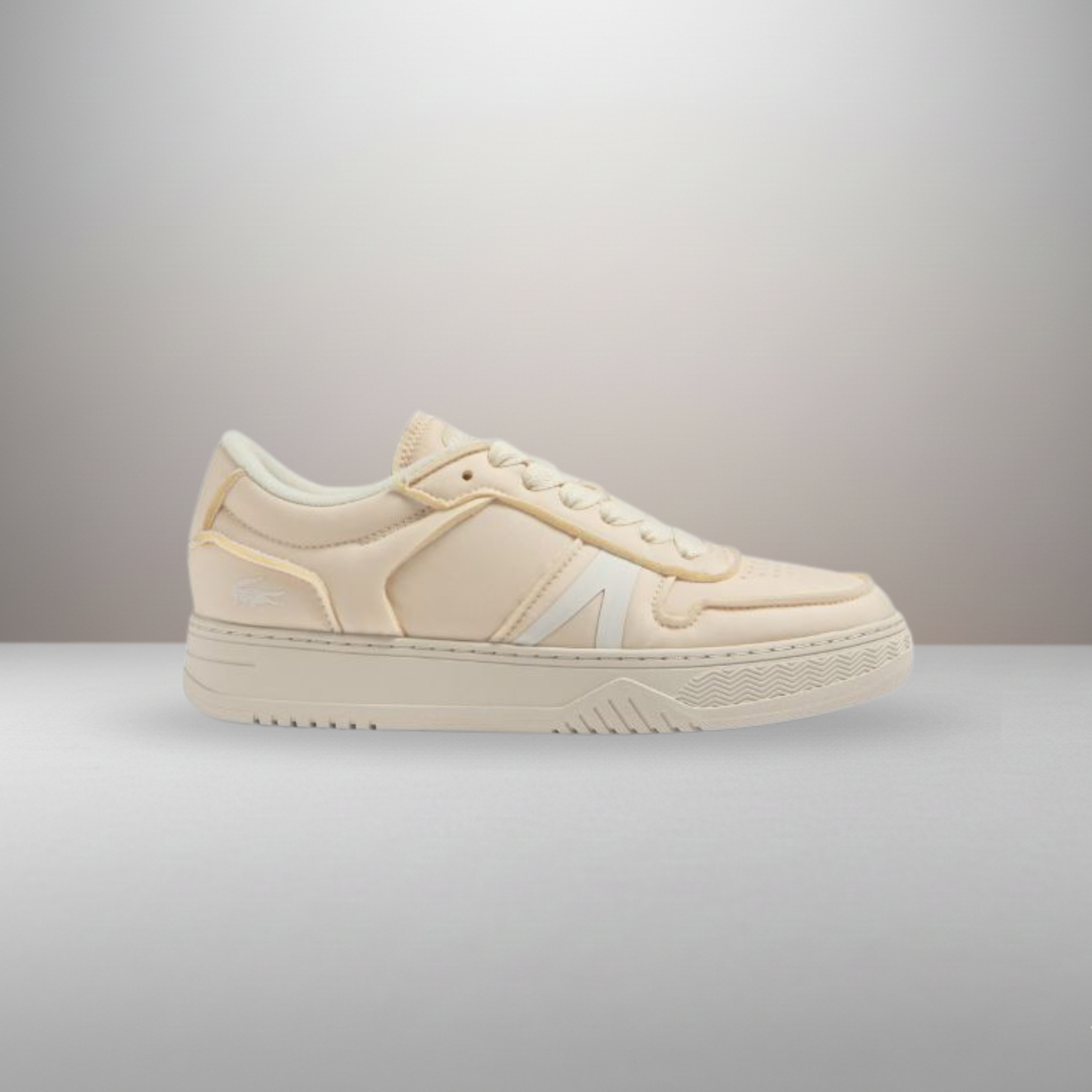 Zapatillas Lacoste L001 Crafted crema talla 40 vista lateral exterior