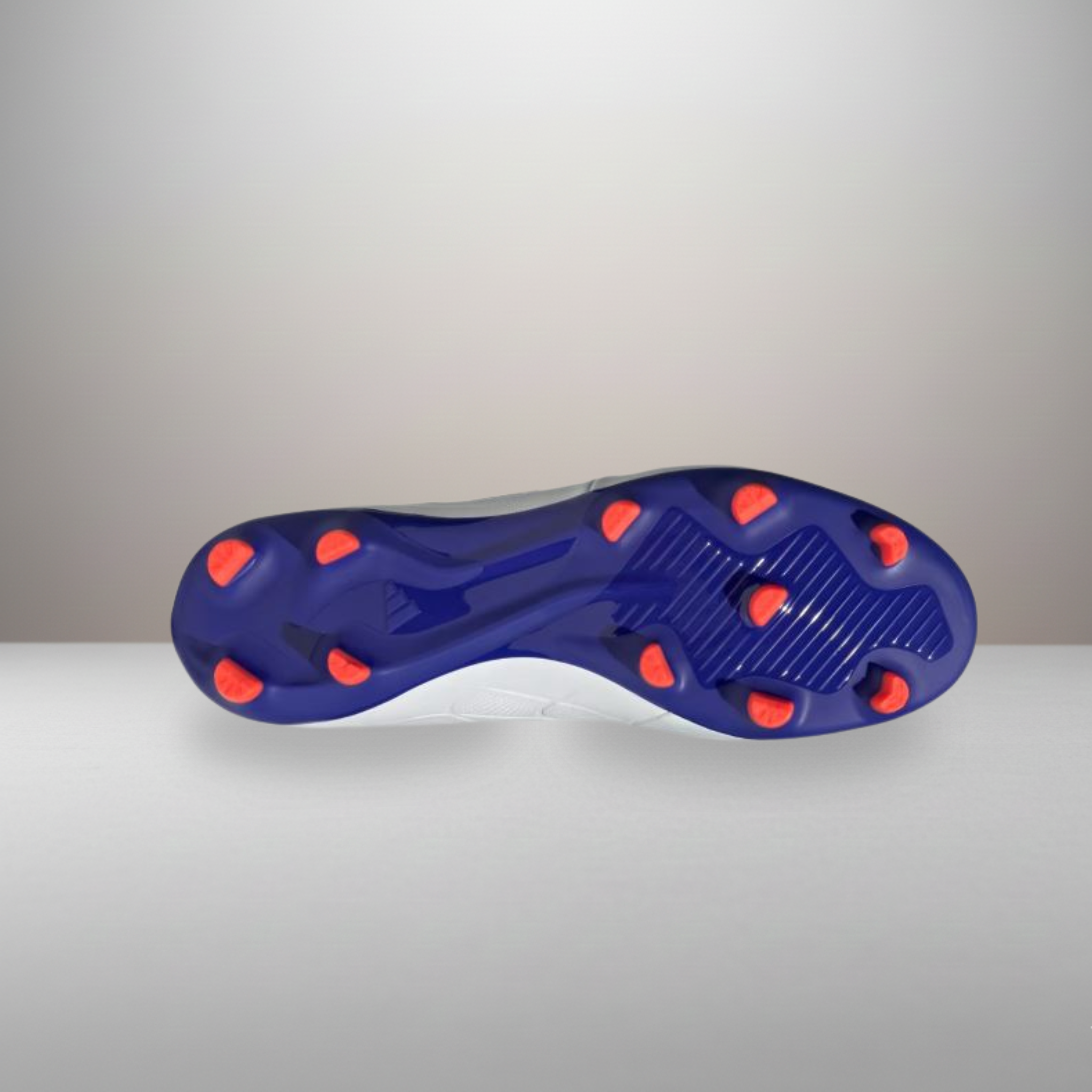Zapatillas Adidas Copa Pure II League MG blanco y azul talla 44 2/3 detalle de la suela multiterreno