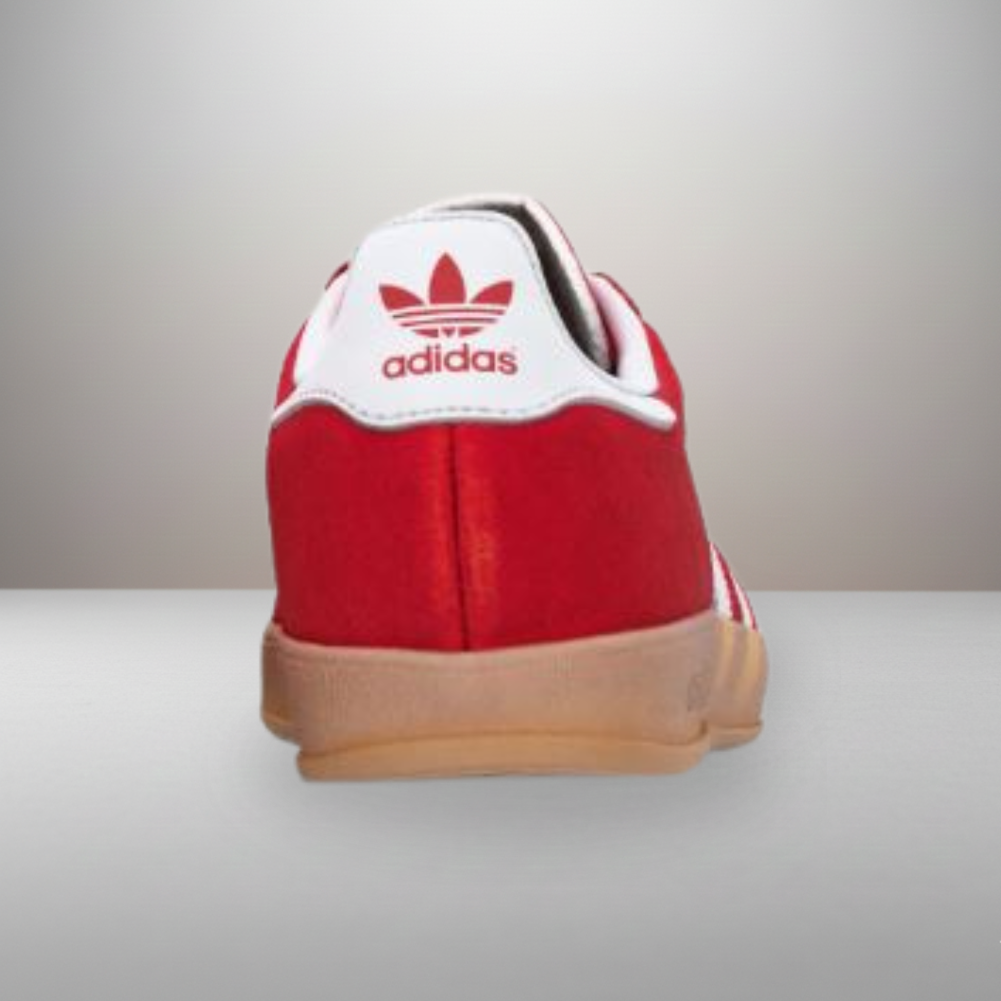 Zapatillas Adidas Gazelle Indoor rojo talla 44 vista trasera del talón con refuerzo