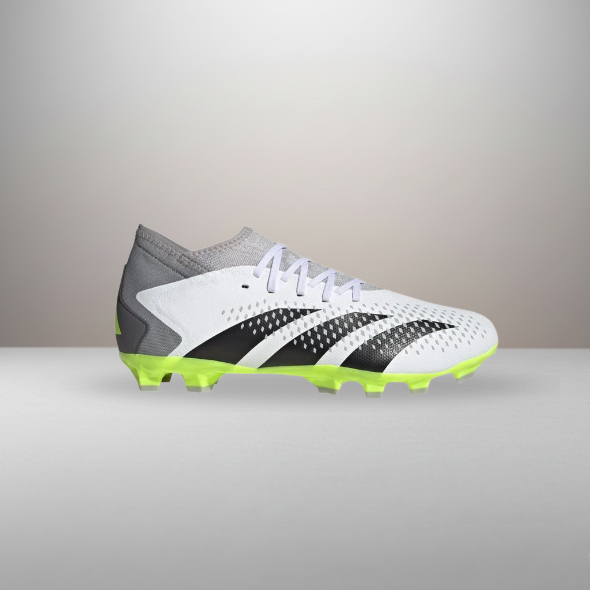 Zapatillas Adidas Predator Accuracy.3 MG blanco y verde talla 43 1/3 vista lateral exterior