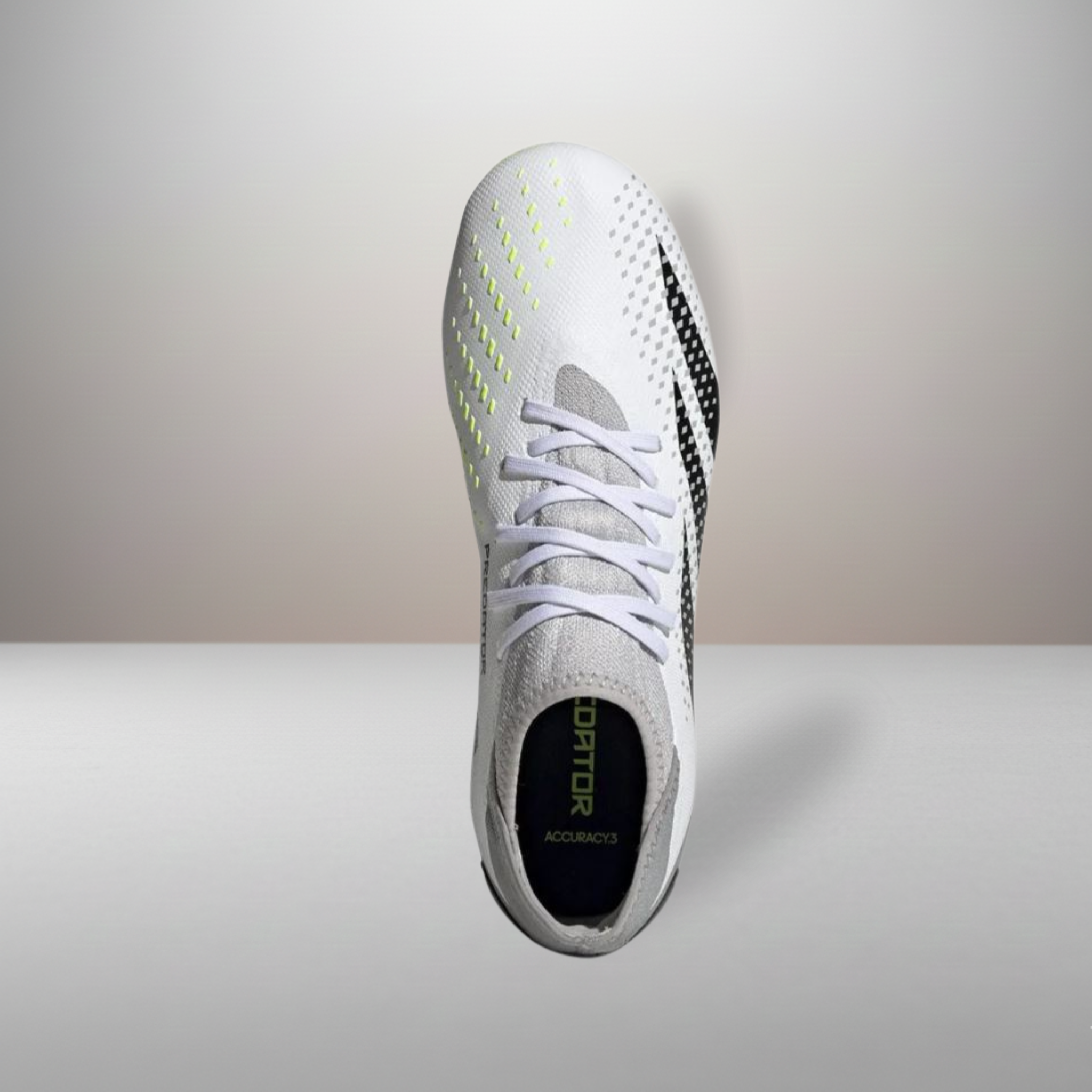 Zapatillas Adidas Predator Accuracy.3 MG blanco y verde talla 43 1/3 vista superior