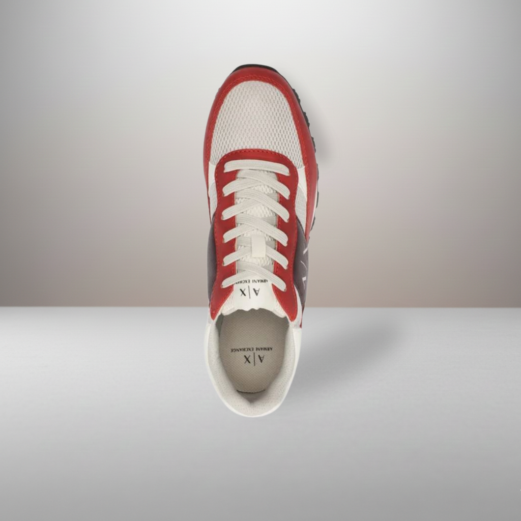 Zapatillas Armani Exchange granate talla 44 vista superior de la horma y plantilla