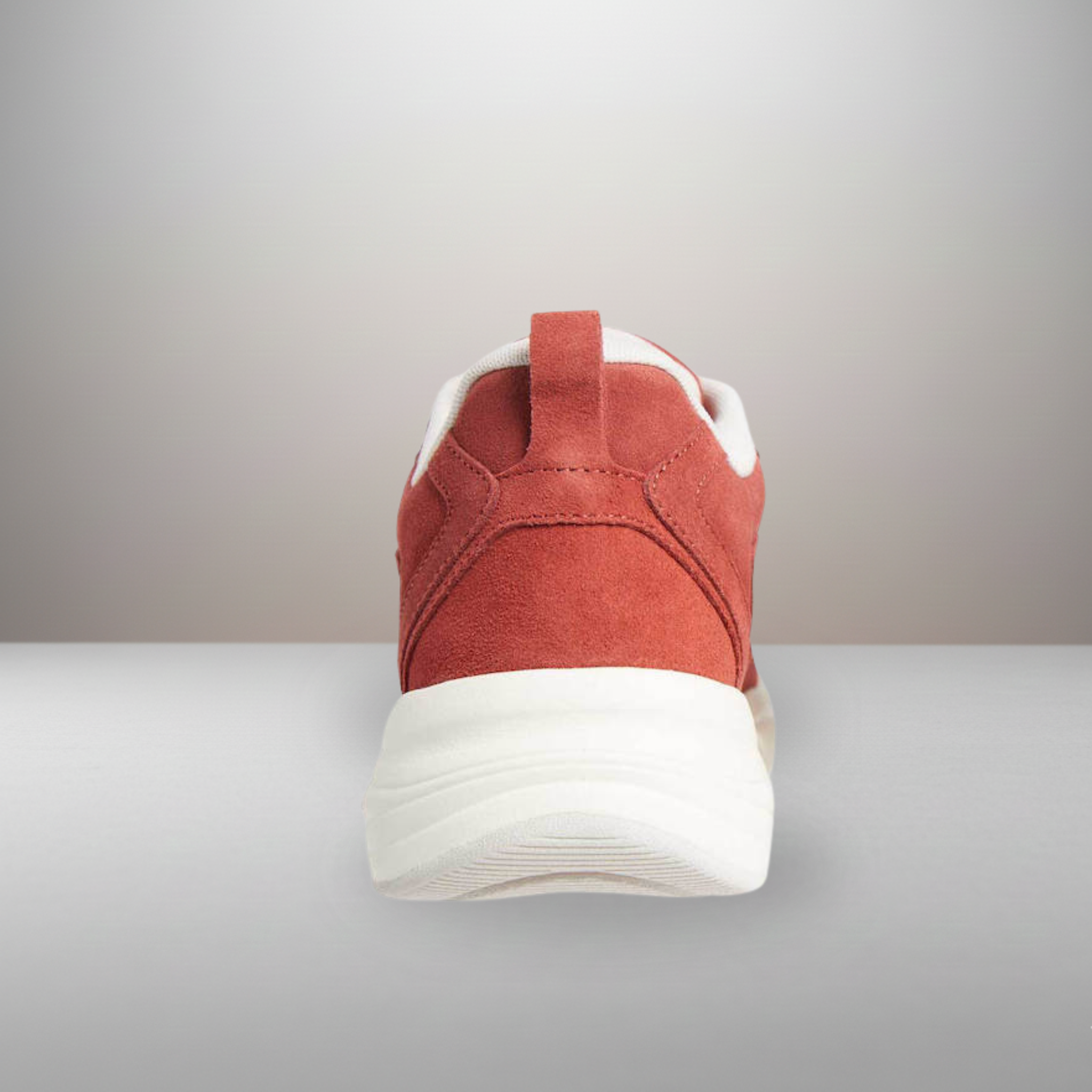 Zapatillas Calvin Klein Retro Tennis Low Lace burdeos talla 44 vista trasera del talón