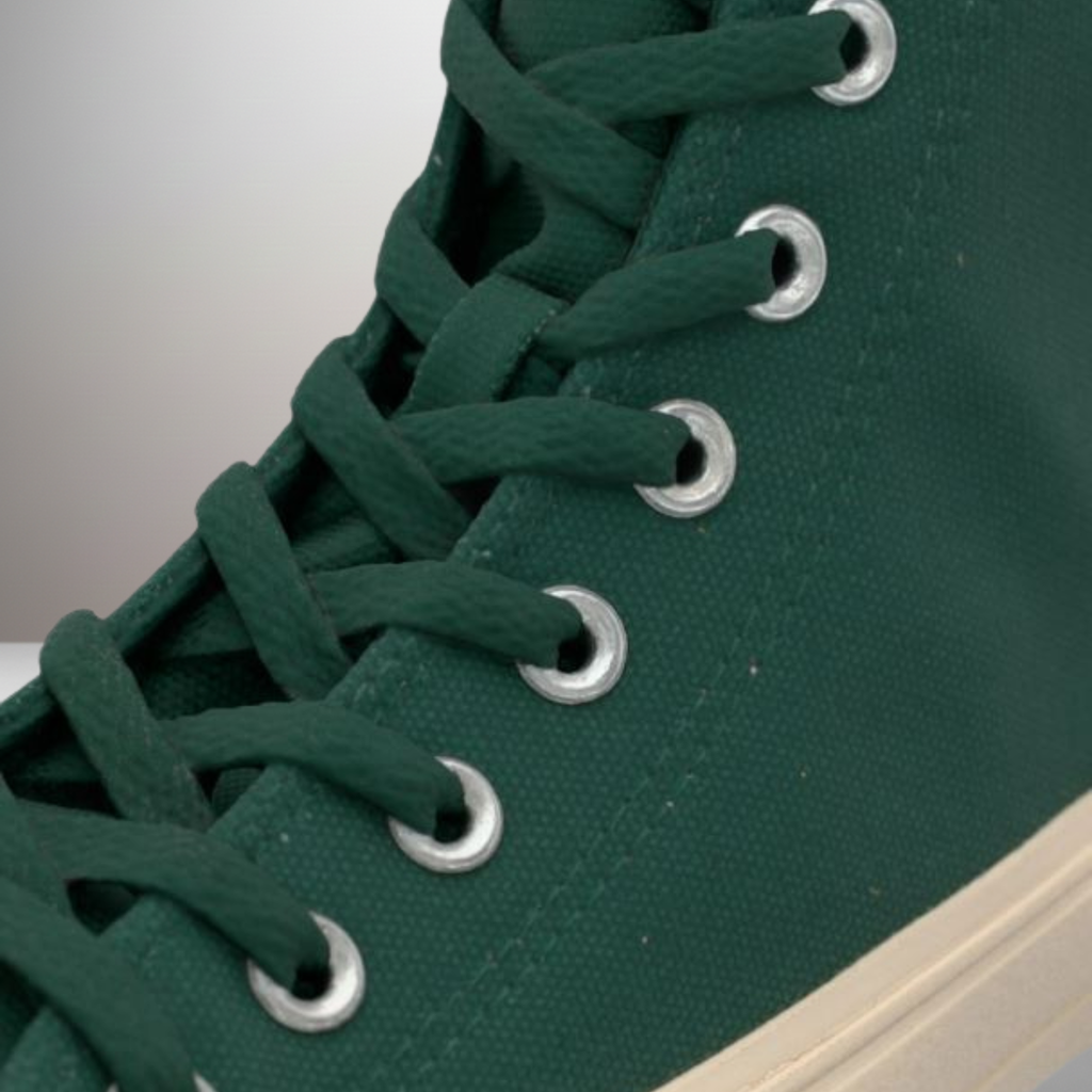 Zapatillas Converse Chuck Taylor All Star Durable verde talla 43 detalle de las cordoneras
