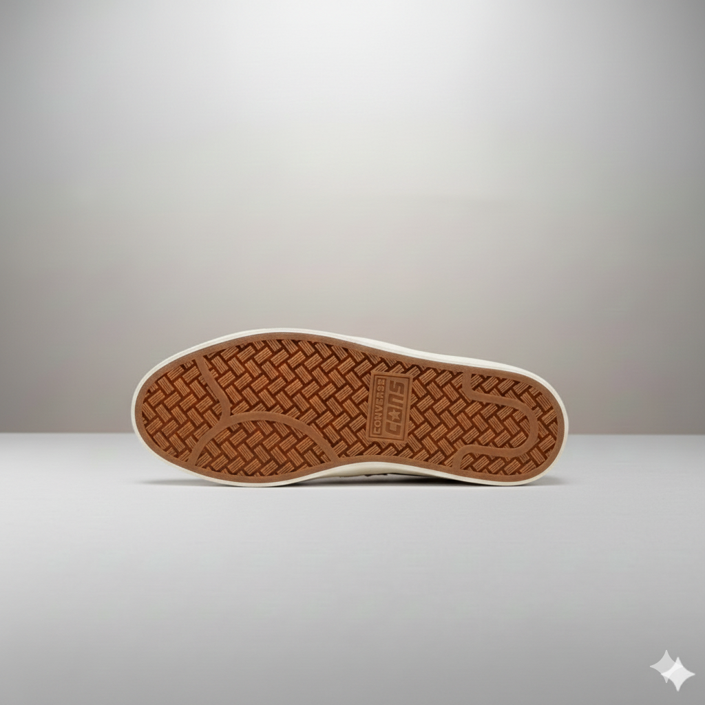 Zapatillas Converse PL Vulc Pro marrón talla 42 detalle de la suela vulcanizada de gran agarre