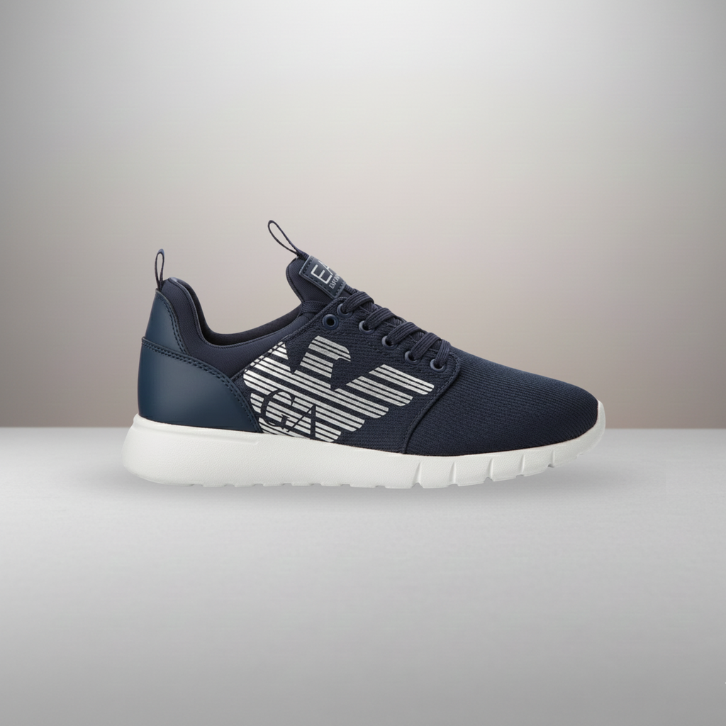 Zapatillas EA7 Emporio Armani Lace Up azul marino talla 44 2/3 vista lateral exterior