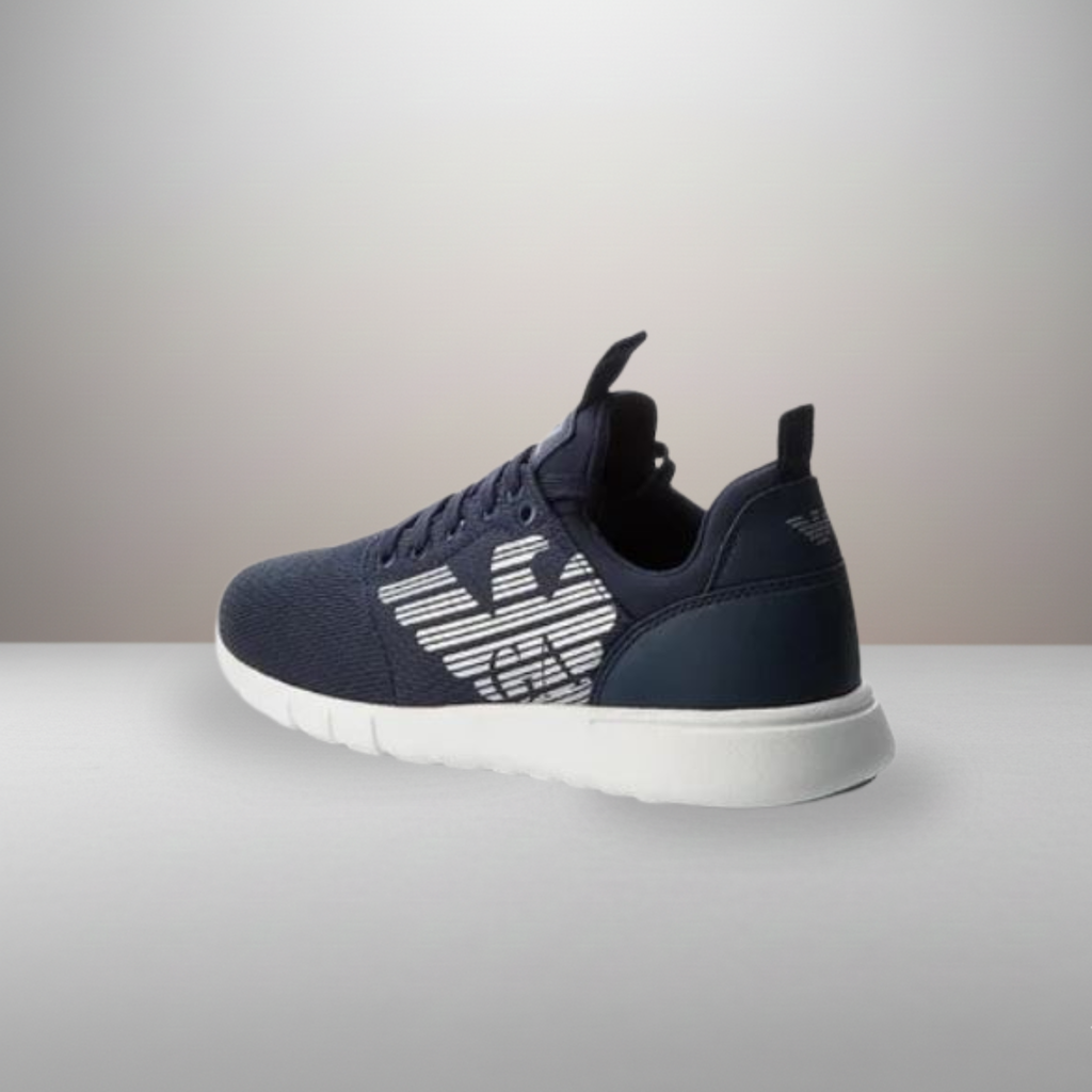 Zapatillas EA7 Emporio Armani Lace Up azul marino talla 44 2/3 vista trasera del talón