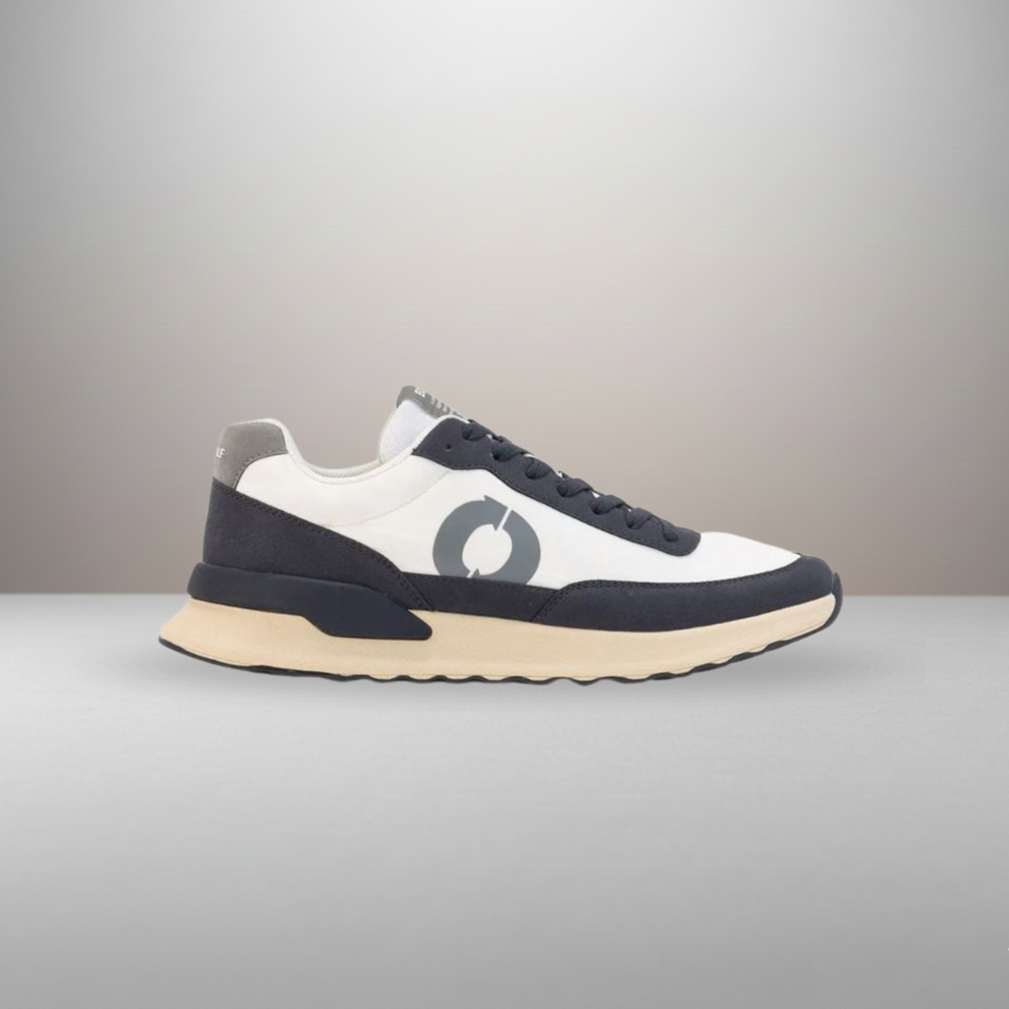 Zapatillas Ecoalf Condealf blanco/azul talla 43 vista lateral exterior