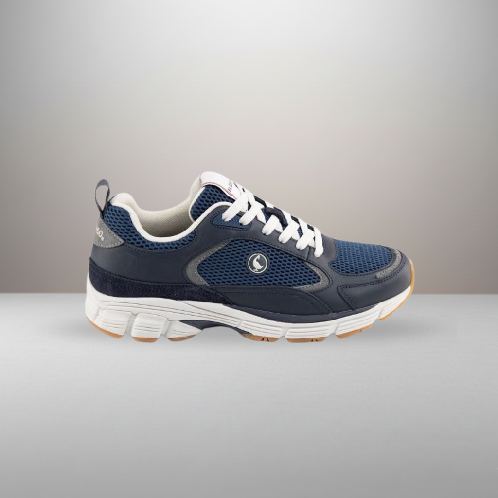 Zapatillas El Ganso Retro Track azul talla 42 vista lateral exterior