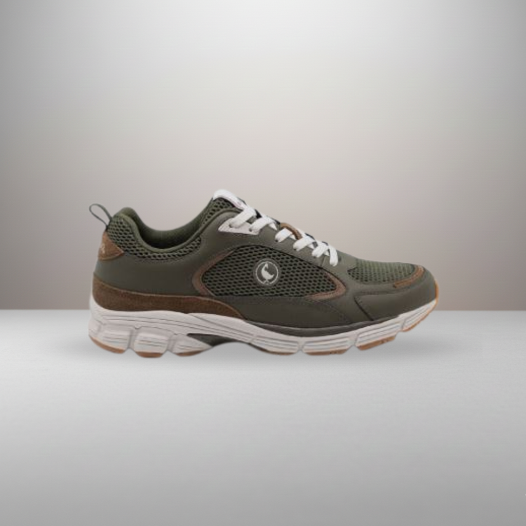 Zapatillas El Ganso Retro Track caqui talla 44 vista lateral exterior