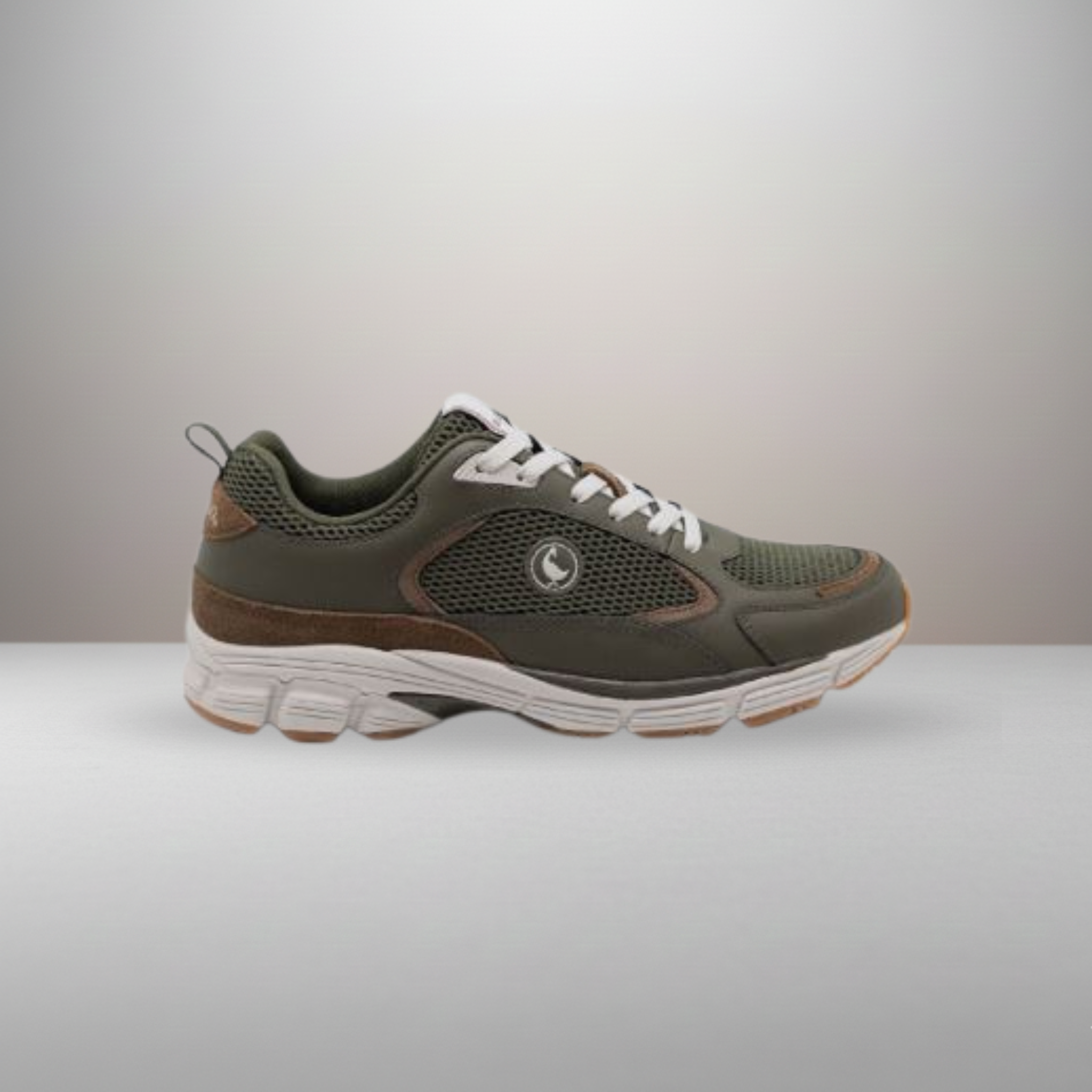 Zapatillas El Ganso Retro Track caqui talla 44 vista lateral exterior