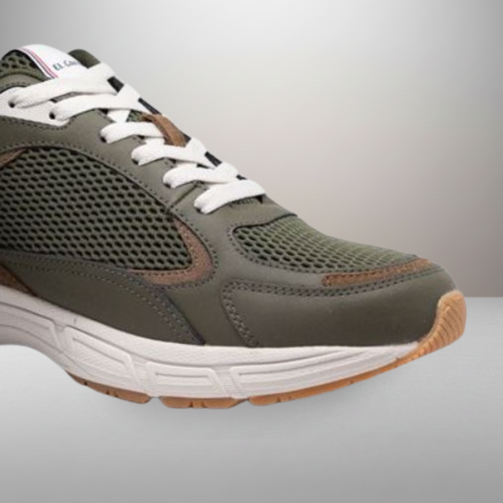 Zapatillas El Ganso Retro Track caqui talla 44 vista delantera de la puntera