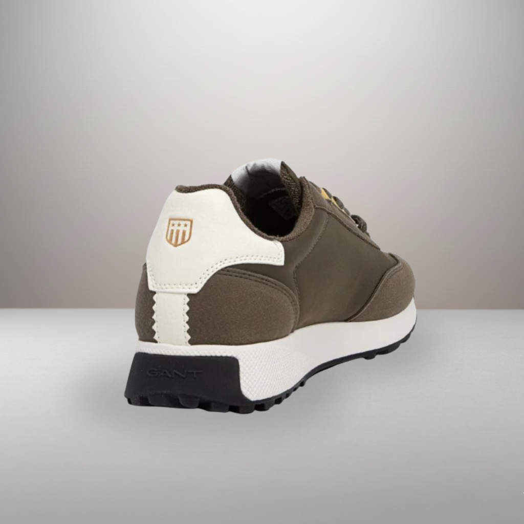 Zapatillas Gant Garold caqui talla 41 vista trasera del talón con refuerzo de piel