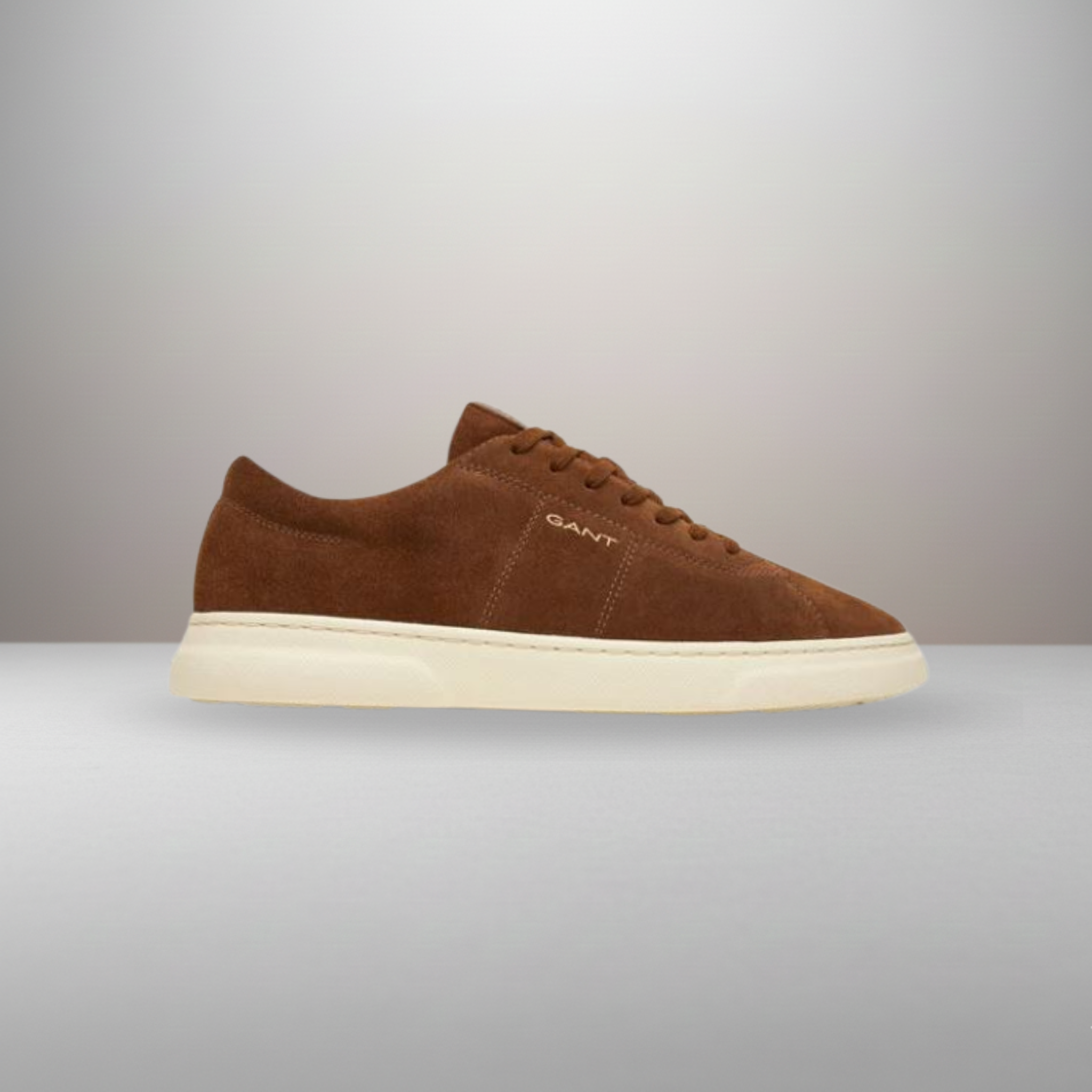 Zapatillas Gant Joree marrón talla 43 vista lateral exterior en piel/ante