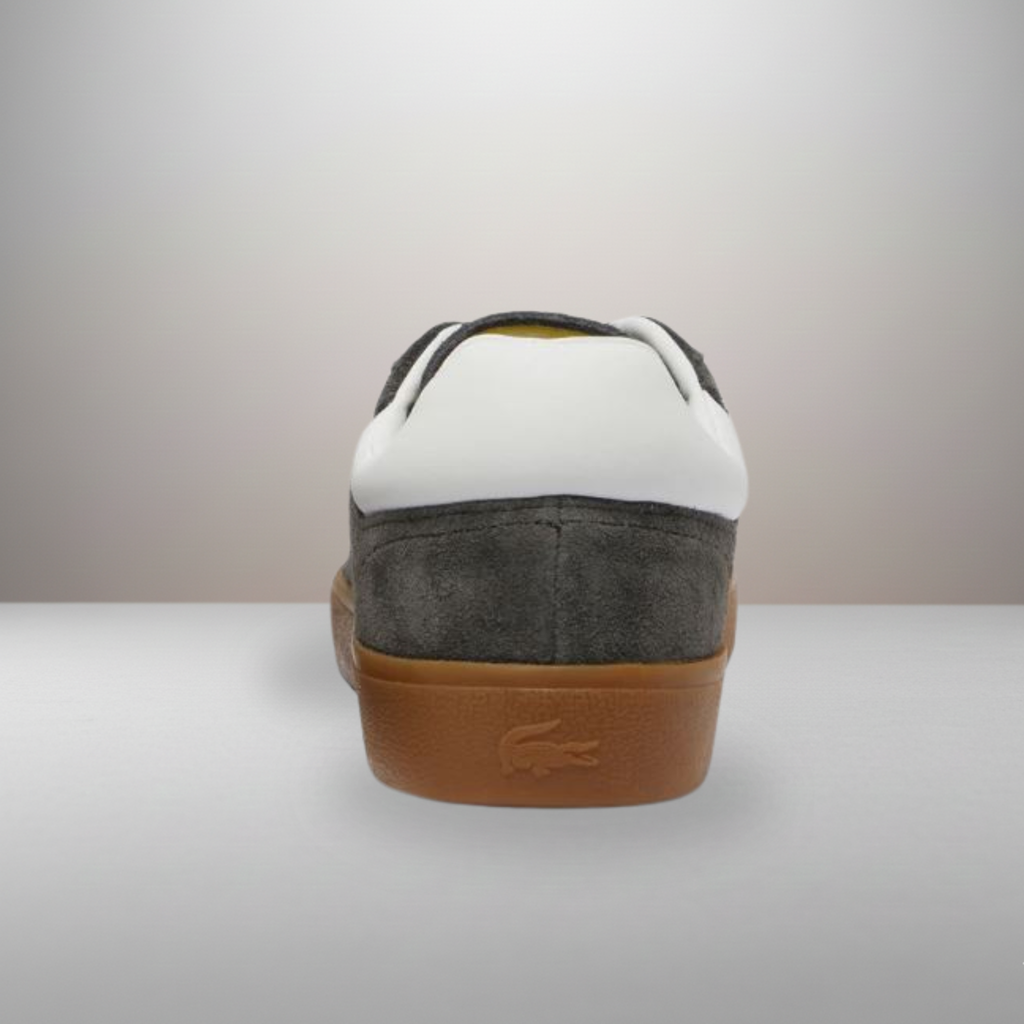 Zapatillas Lacoste Baseshot gris talla 41 vista trasera del talón