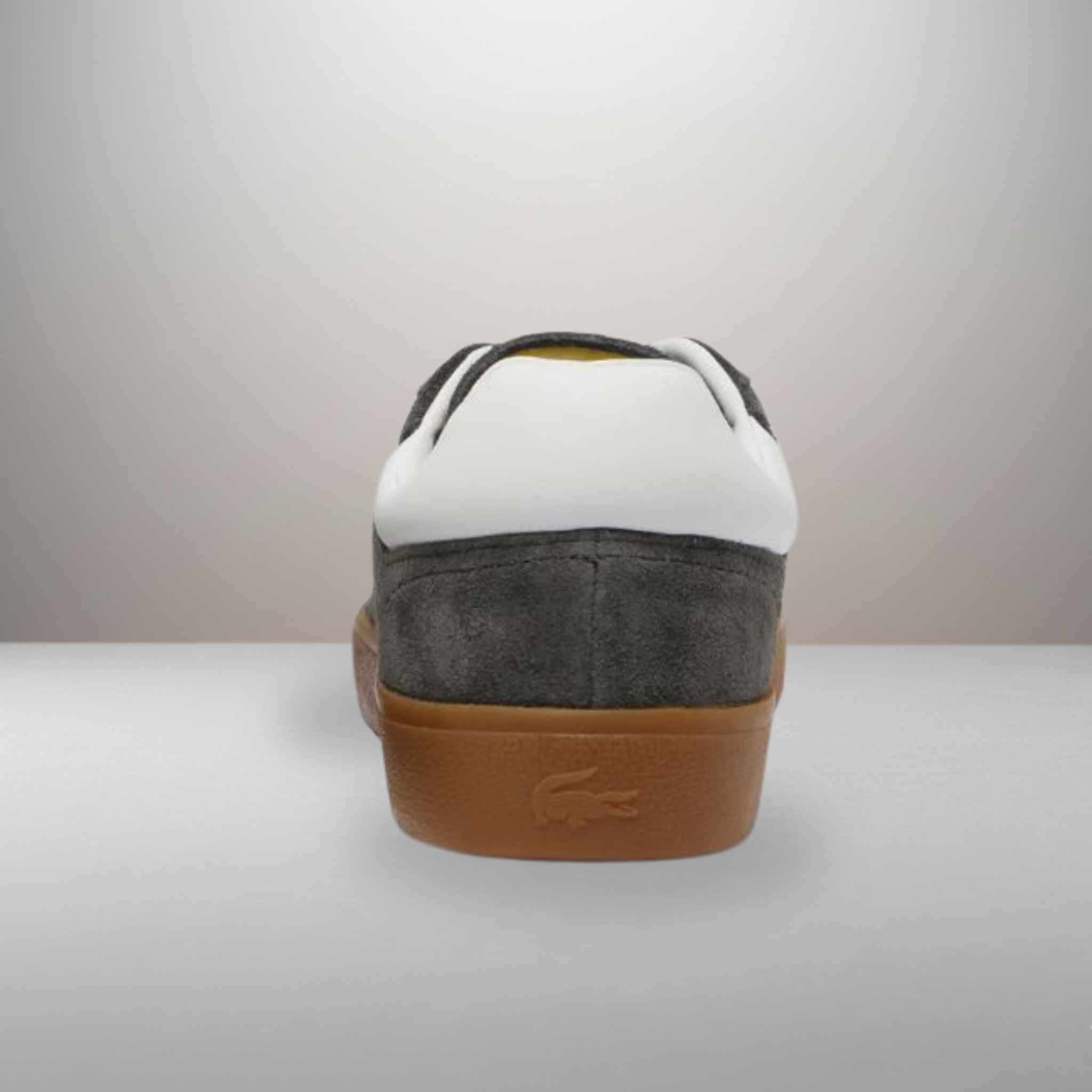 Zapatillas Lacoste Baseshot gris talla 41 vista trasera del talón