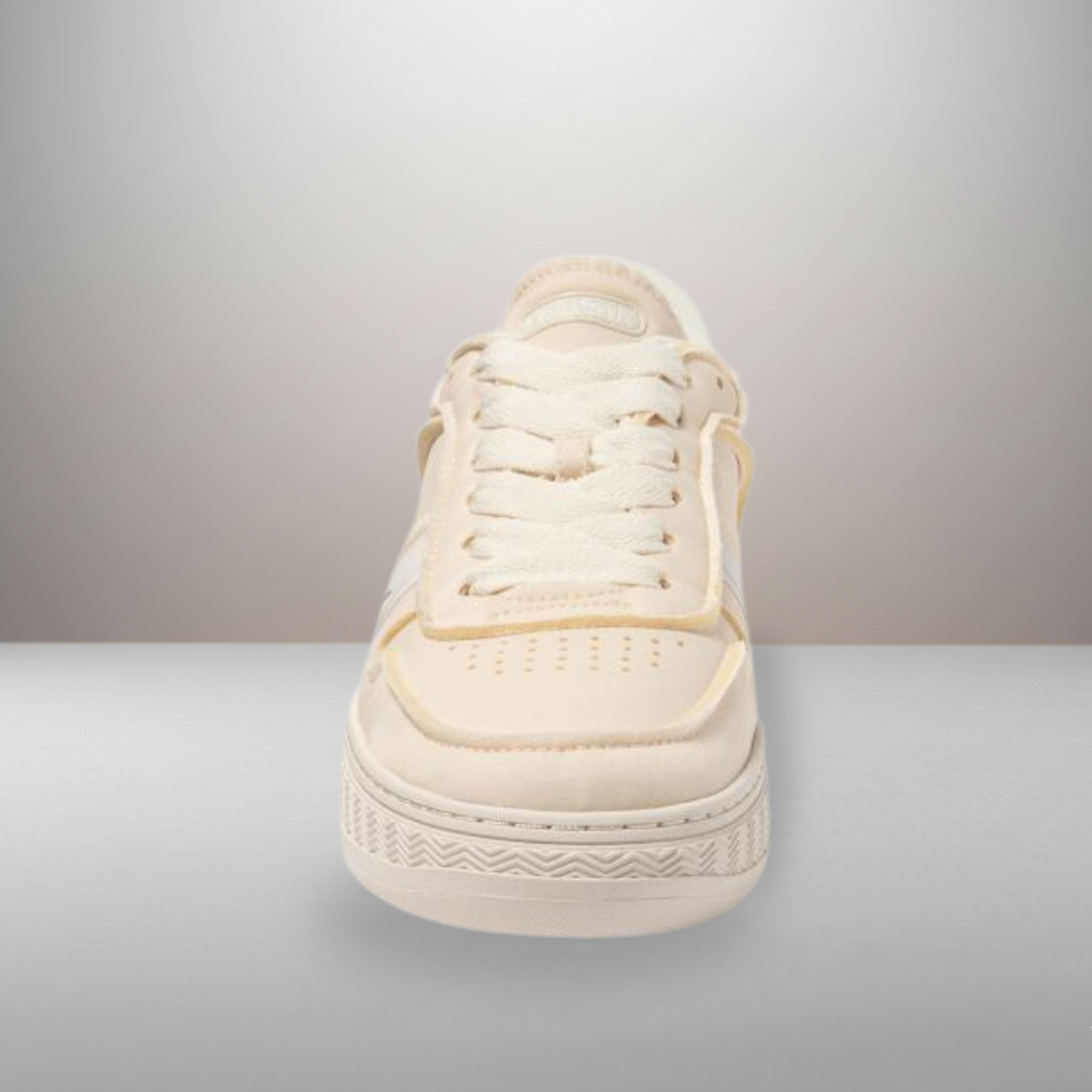 Zapatillas Lacoste L001 Crafted crema talla 40 vista delantera de la puntera