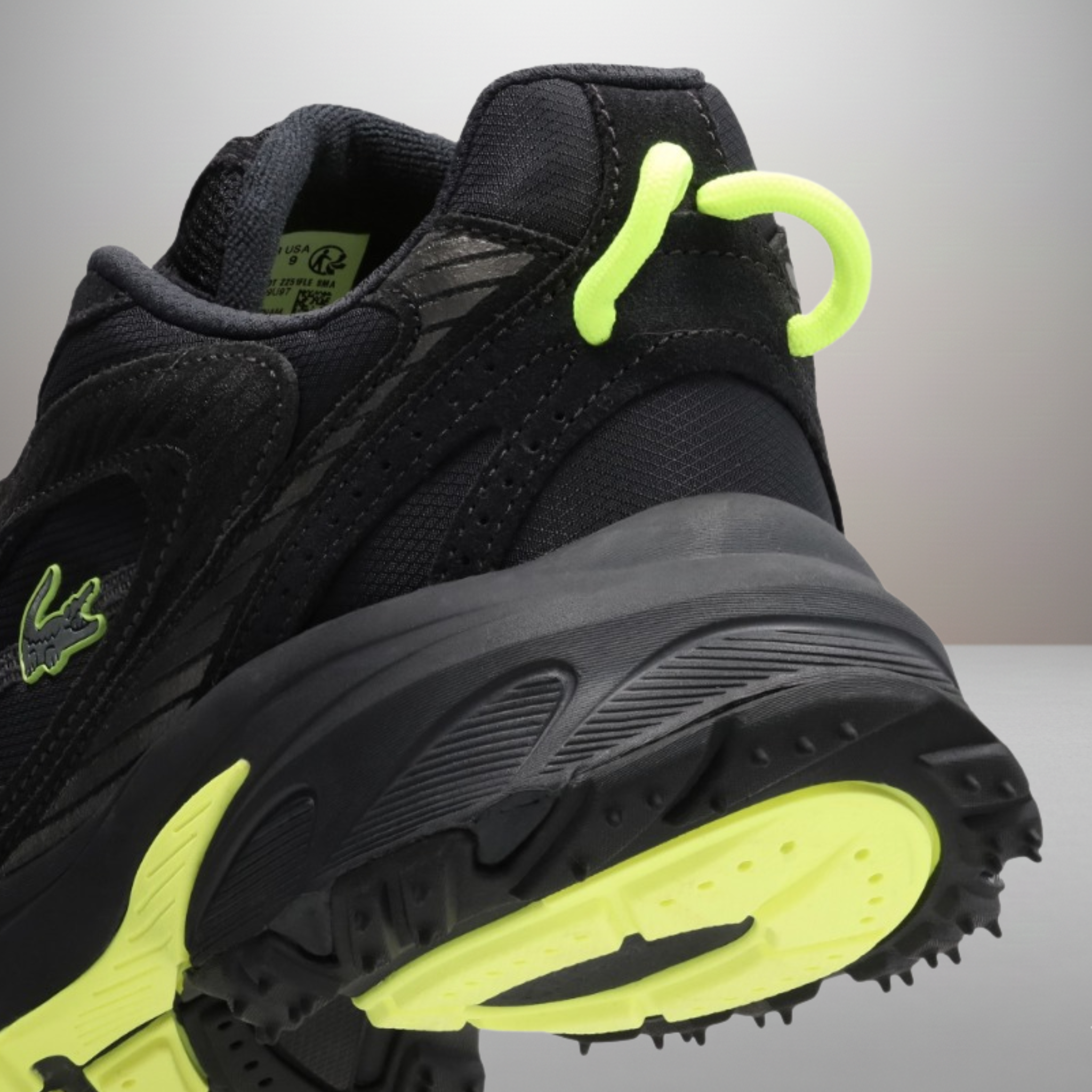 Zapatillas Lacoste L003 Neo Shot negro talla 44 vista trasera del talón