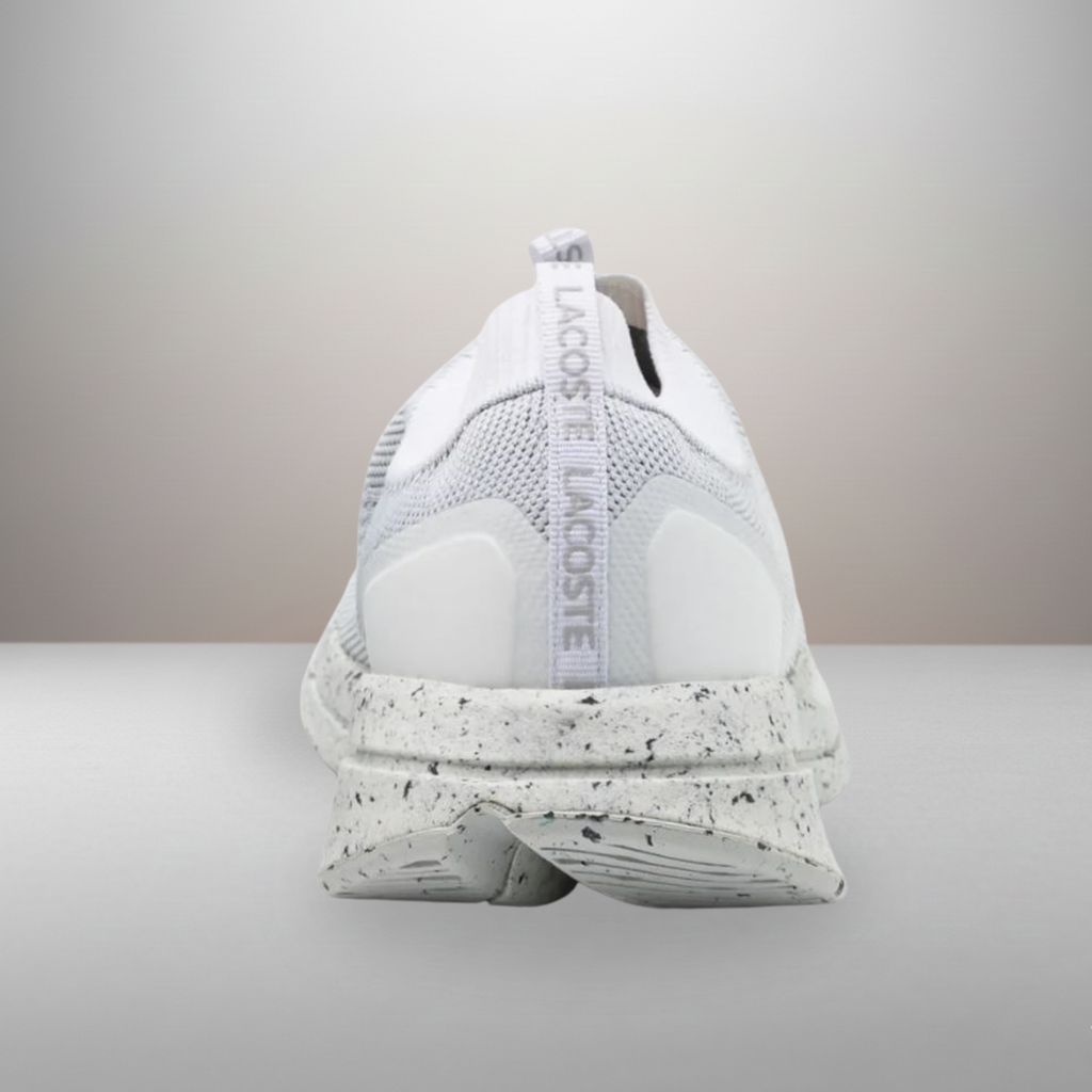 Zapatillas Lacoste Neo Run blanco talla 42 vista trasera del talón con soporte ergonómico