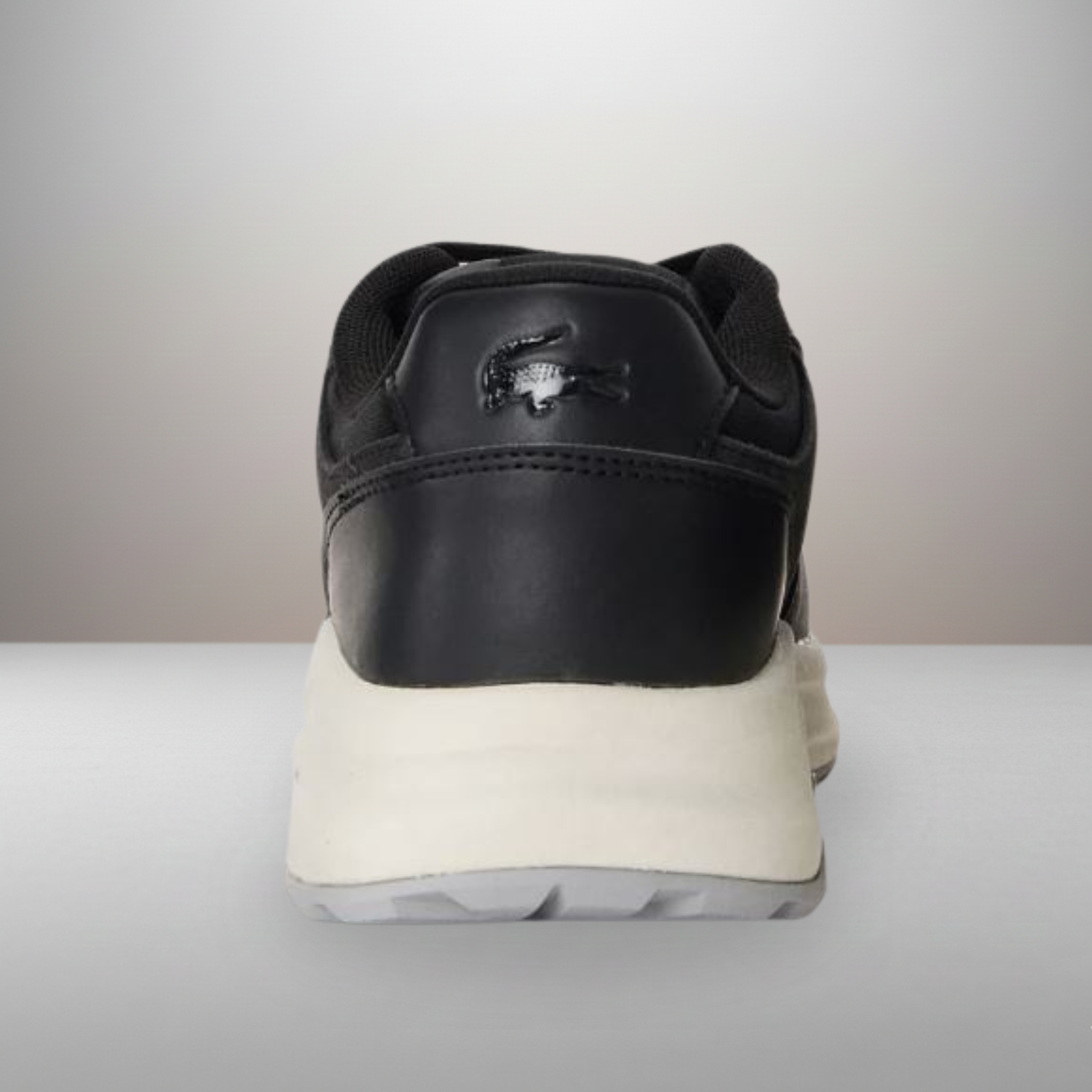 Zapatillas Lacoste Run Set negro talla 43 vista trasera del talón