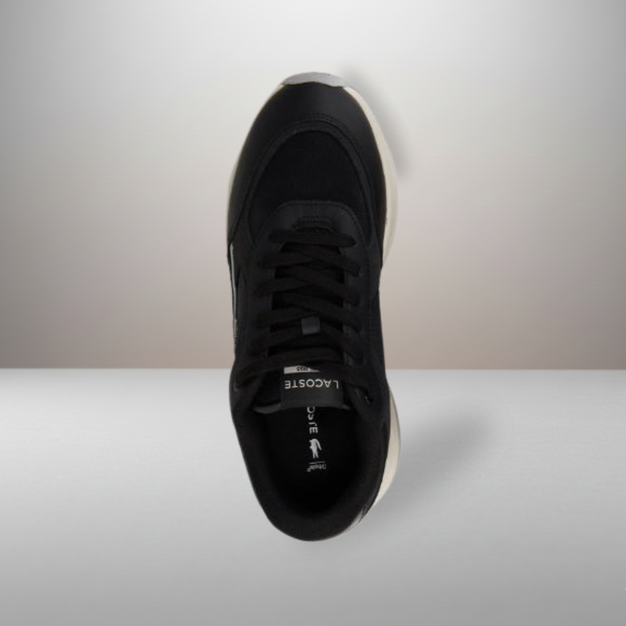 Zapatillas Lacoste Run Set negro talla 43 vista superior