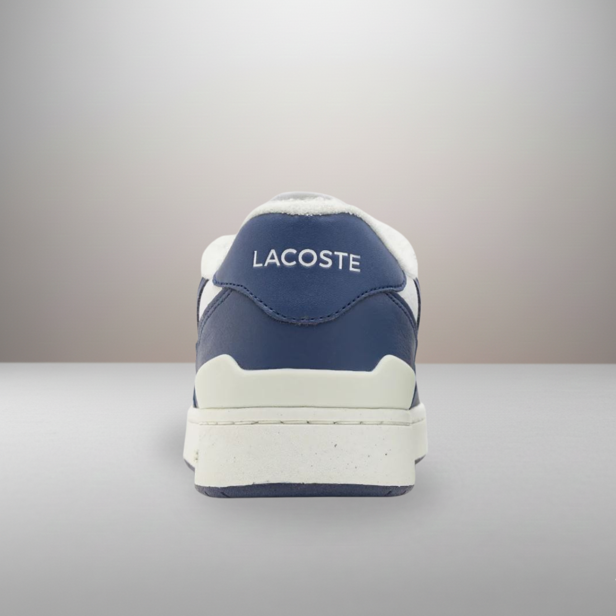 Zapatillas Lacoste T-Clip 224 azul y blanco talla 42 vista trasera del talón