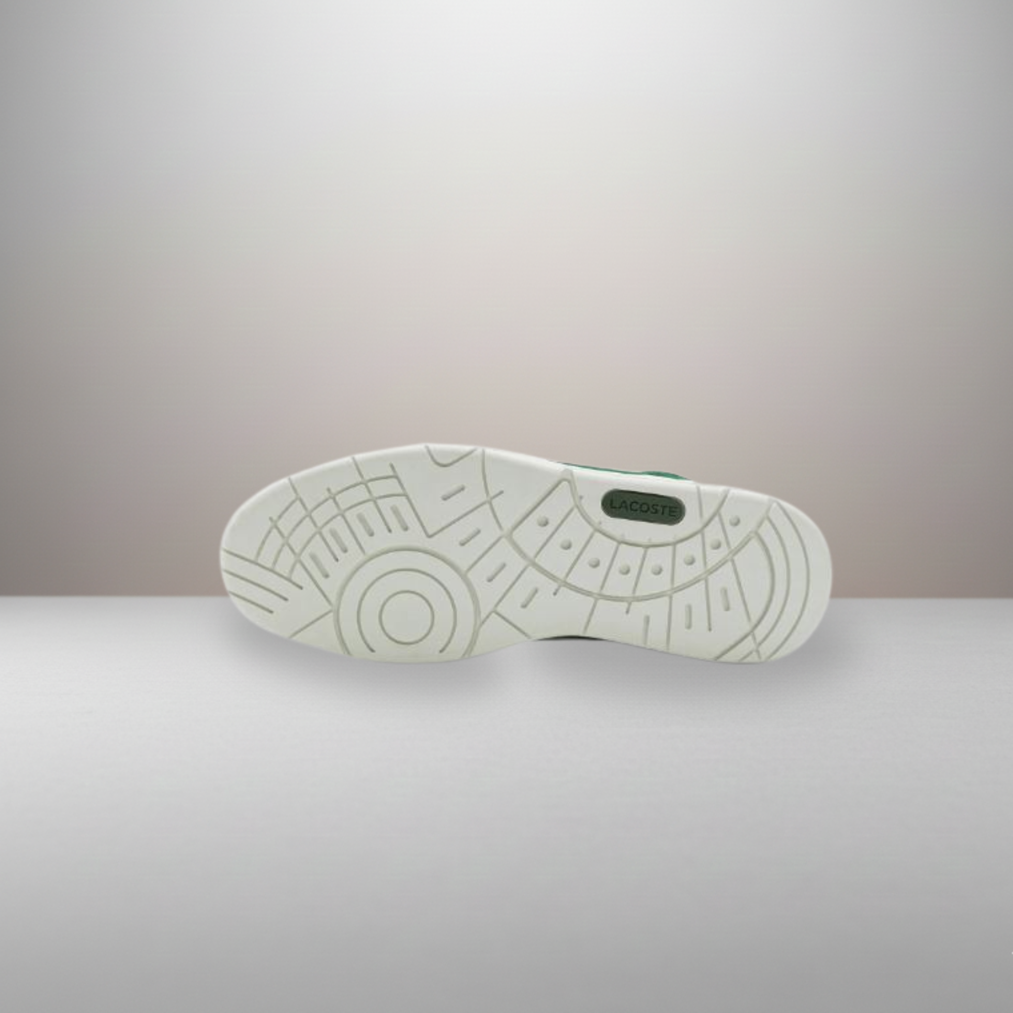 Zapatillas Lacoste T-Clip verde y blanco talla 43 detalle de la suela