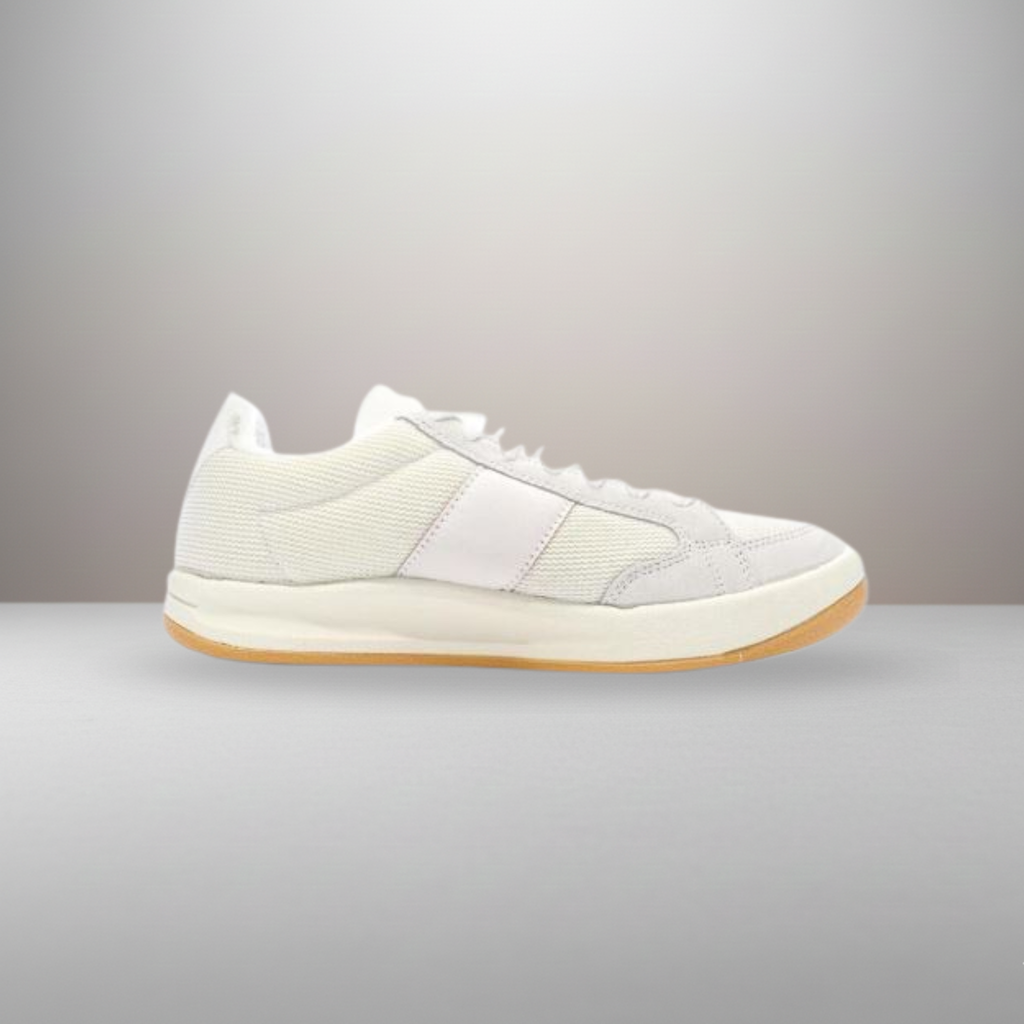 Zapatillas Le Coq Sportif crema y dorado talla 43 vista lateral interior