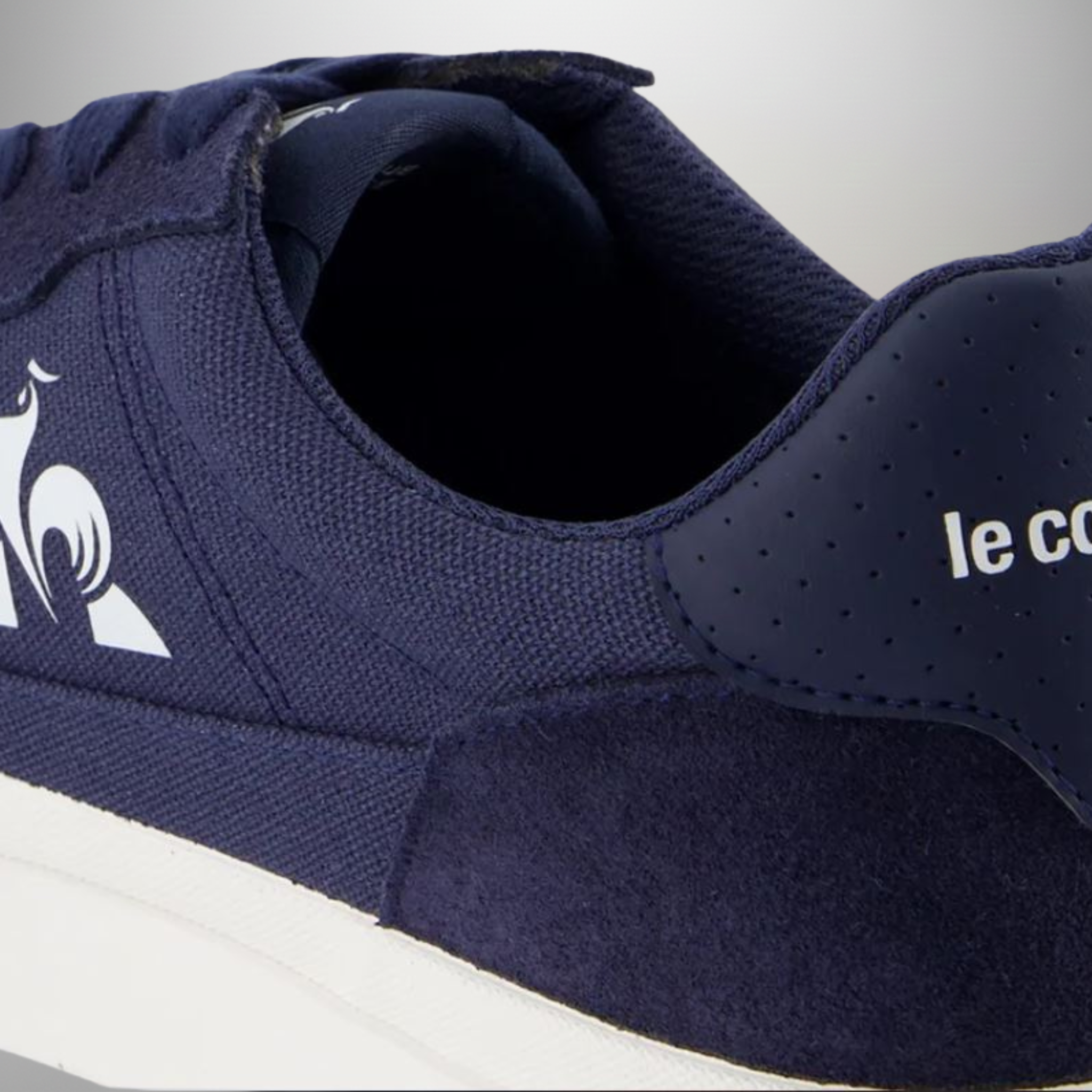 Zapatillas Le Coq Sportif LCS Ollie azul talla 44 detalle del logo y materiales