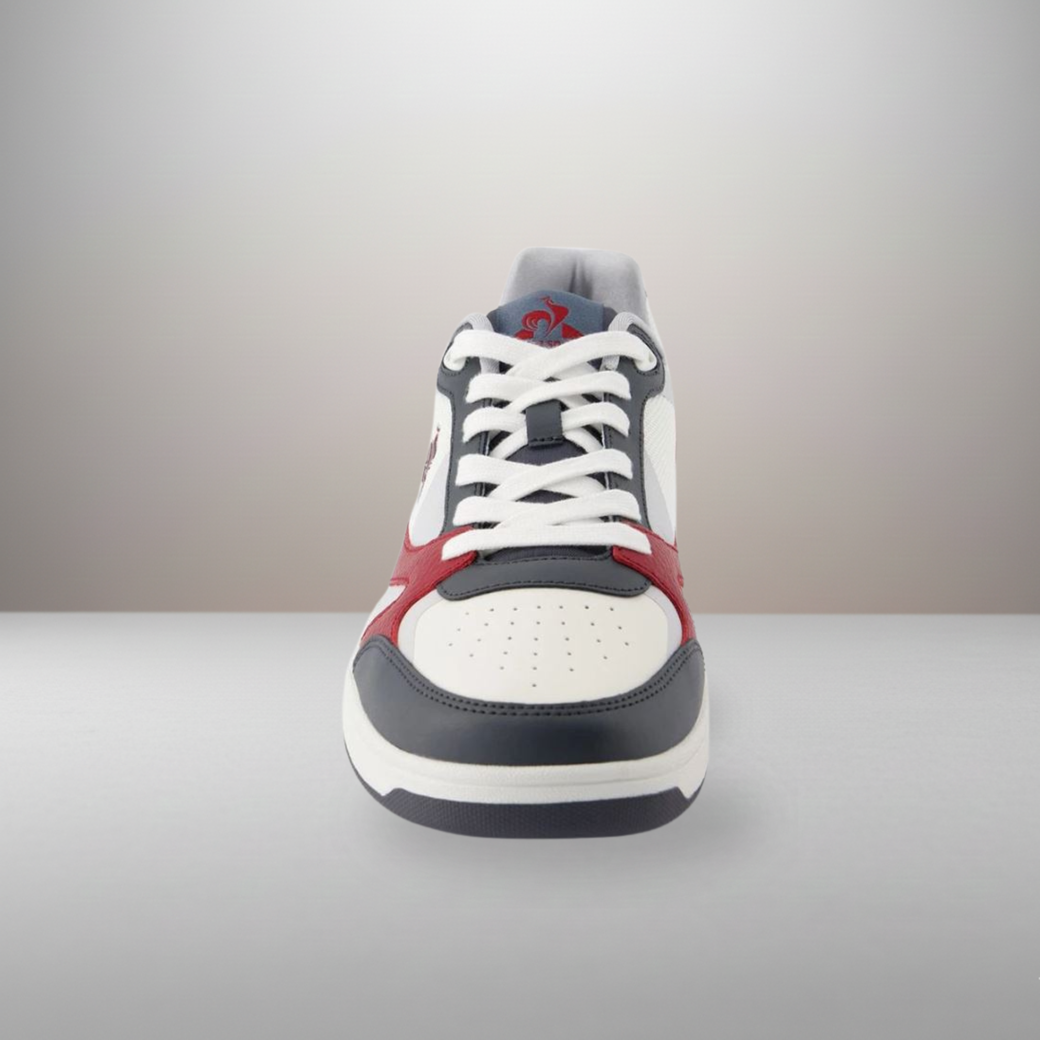 Zapatillas Le Coq Sportif Pro Star Lite blanco y rojo talla 42 vista delantera de la puntera