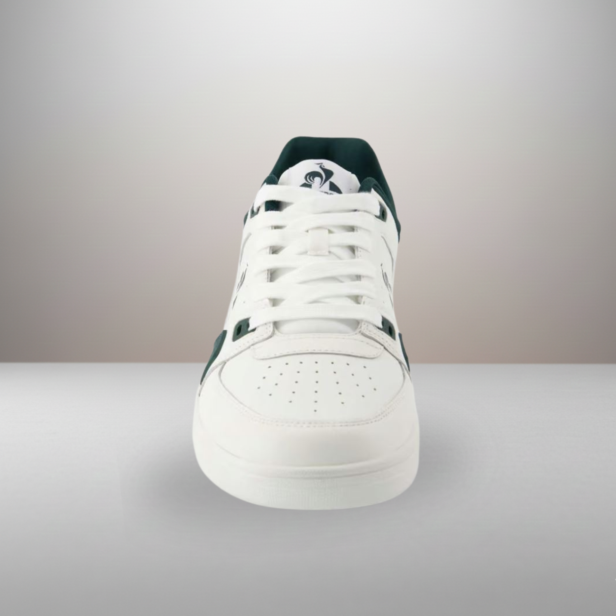 Zapatillas Le Coq Sportif Pro Star Perf blanco y verde talla 43 vista delantera de la puntera