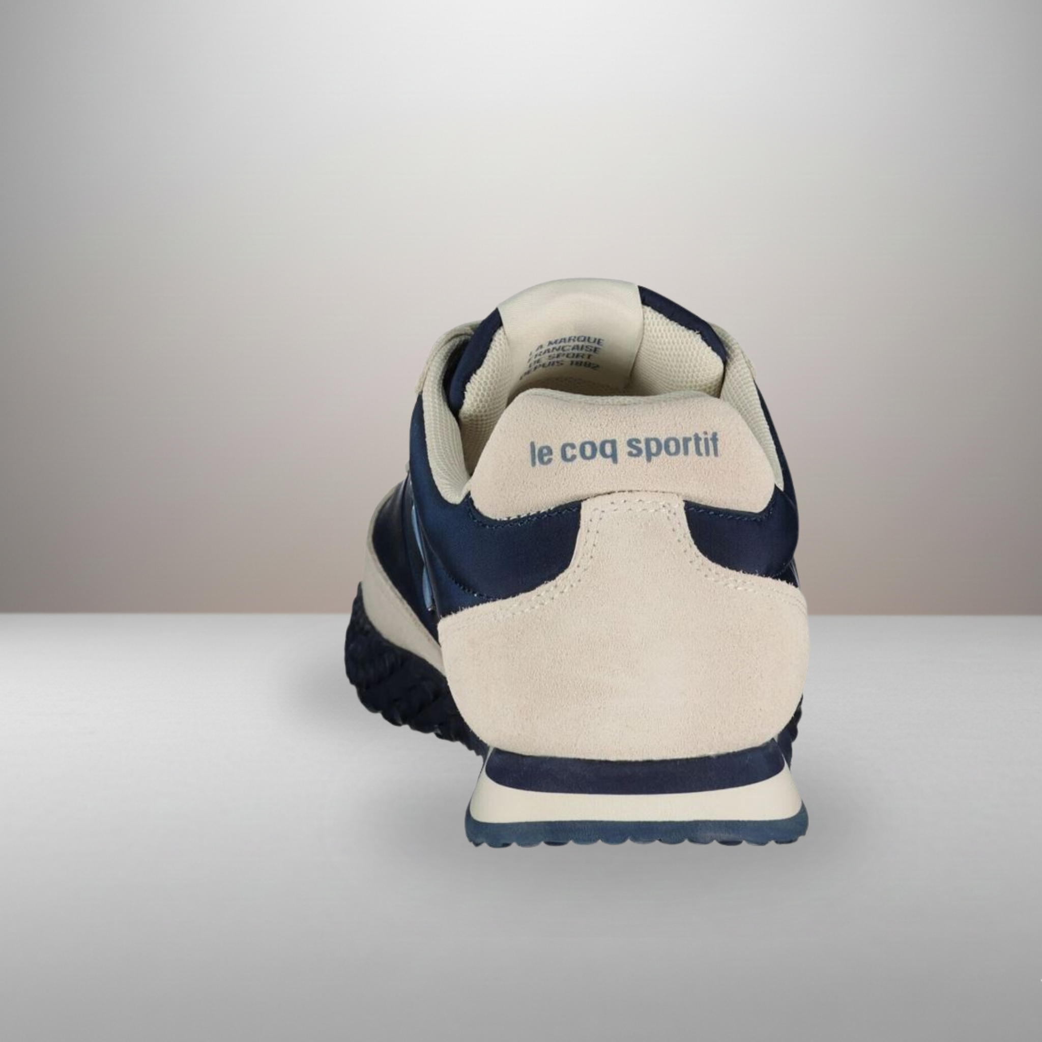 Zapatillas Le Coq Sportif Veloce azul/blanco talla 44 vista trasera del talón