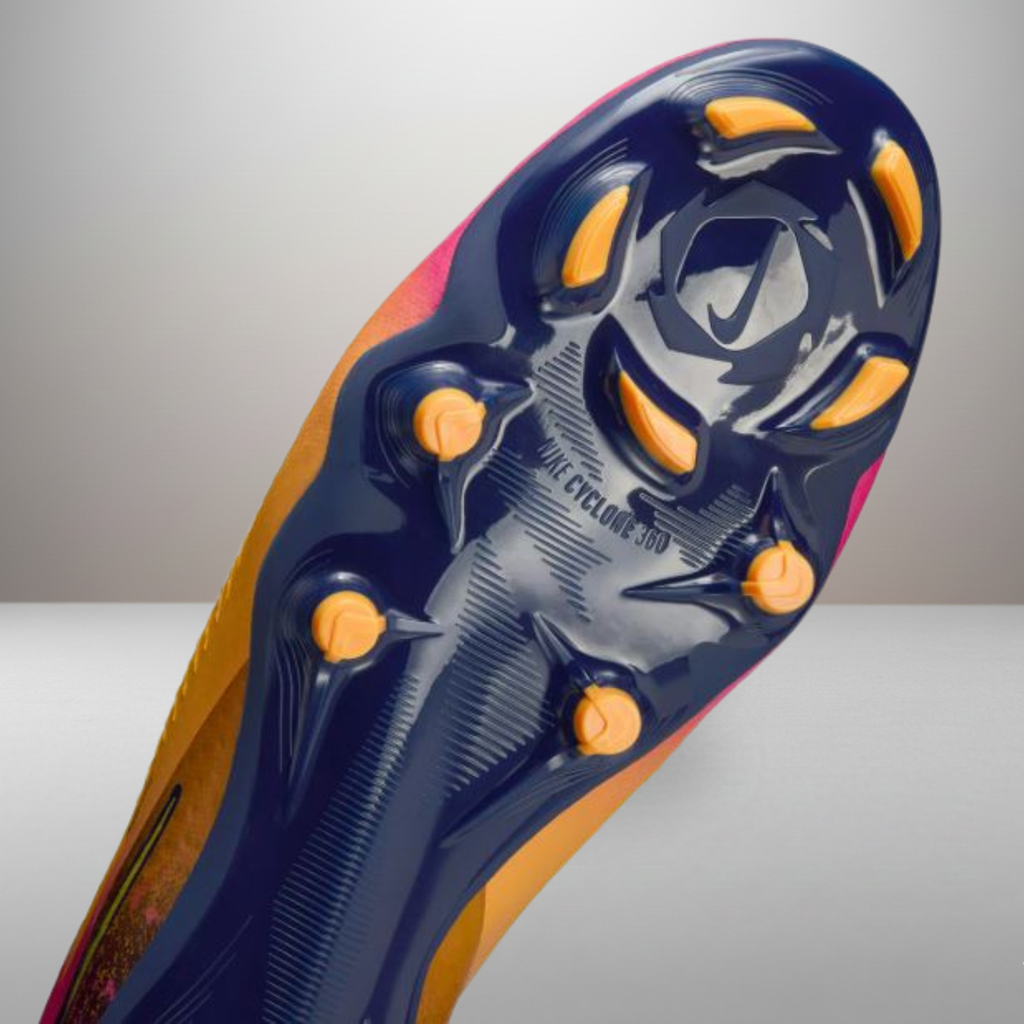 Zapatillas Nike Phantom 6 Low Academy naranja talla 44 detalle de la suela