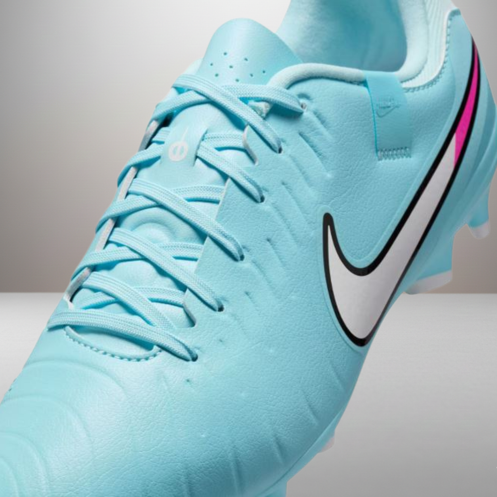 Zapatillas Nike Tiempo Legend 10 Academy azul talla 44 detalle de las cordoneras
