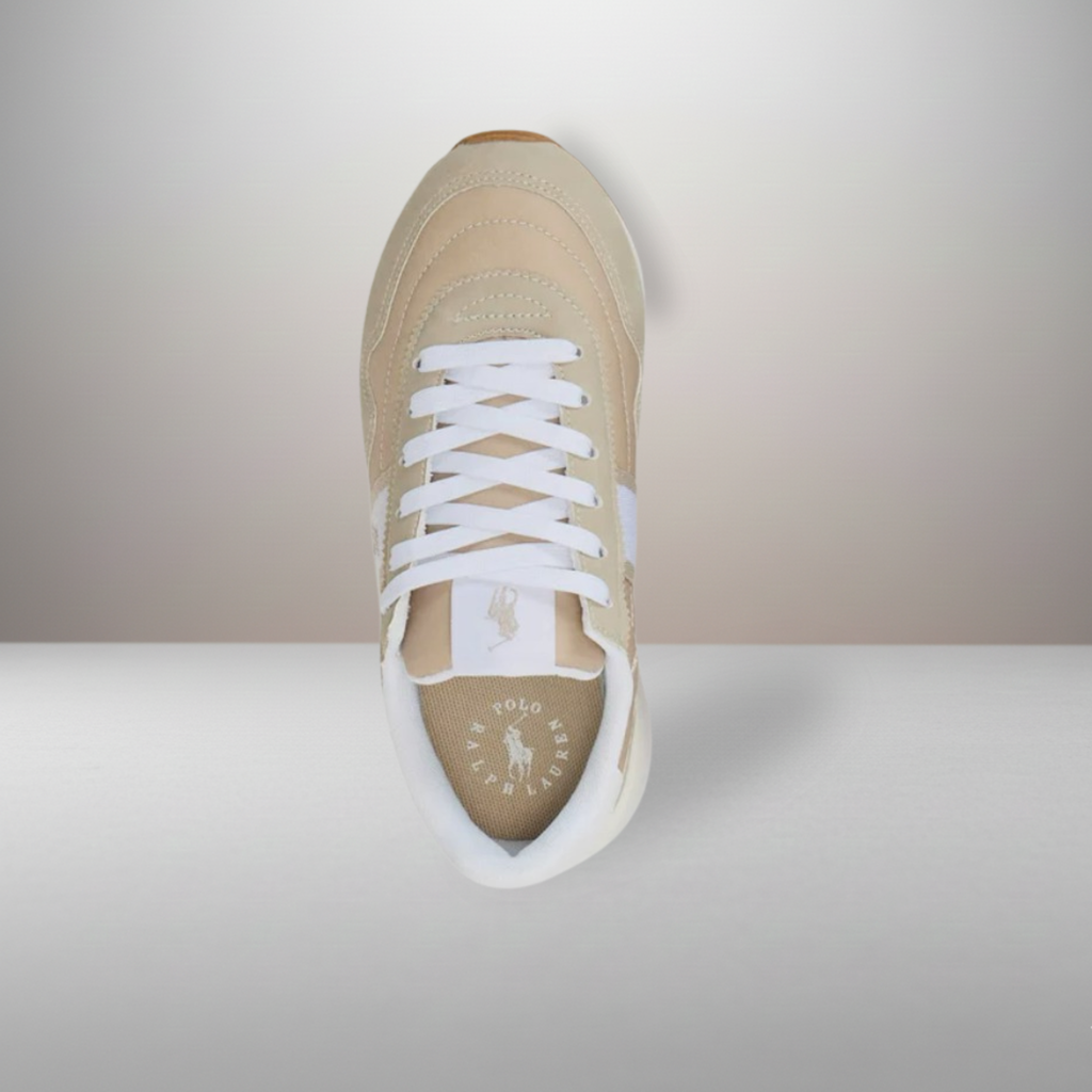 Zapatillas Polo Ralph Lauren Train 89 beige talla 40 vista superior