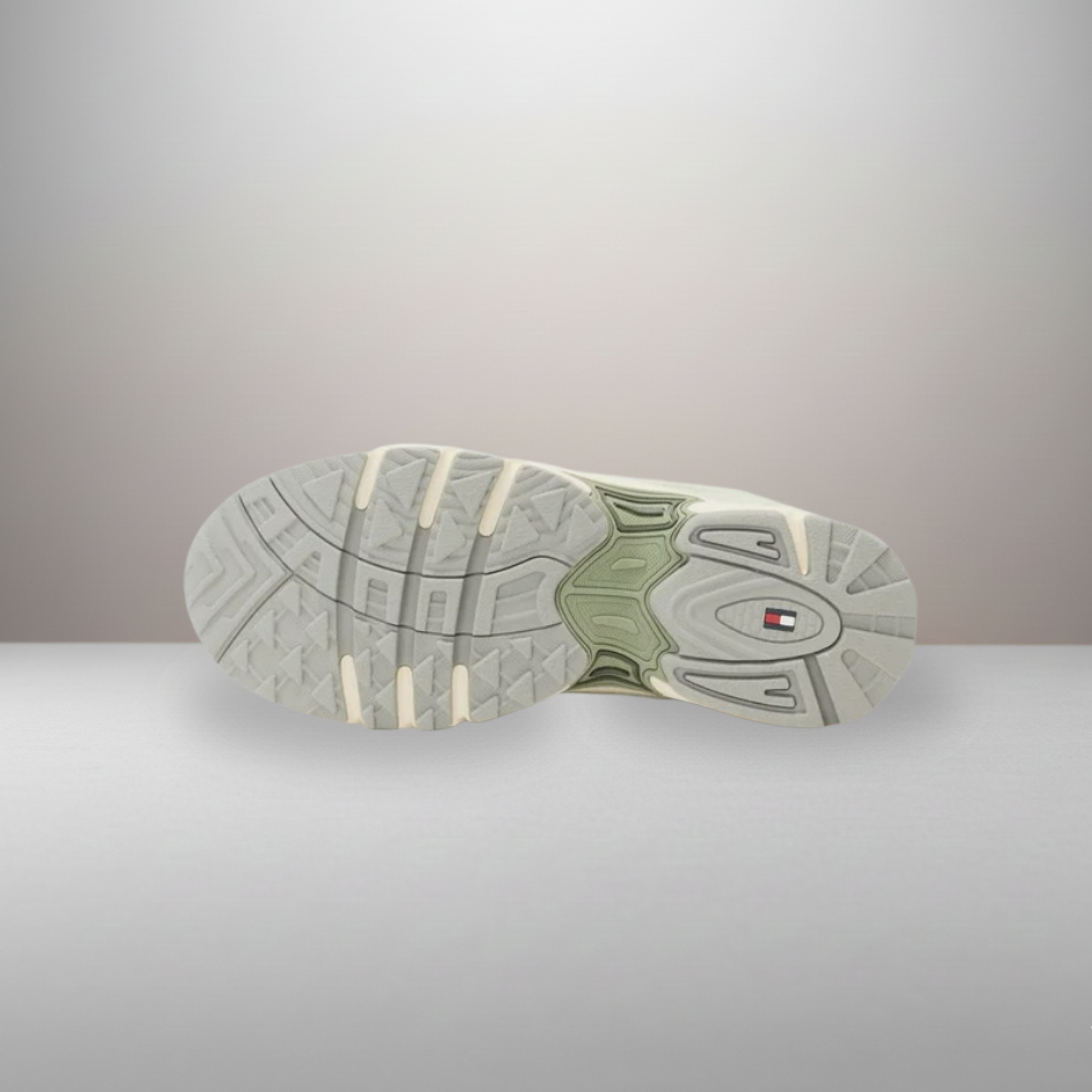 Zapatillas Tommy Jeans Archive verde talla 44 detalle de la suela de tracción