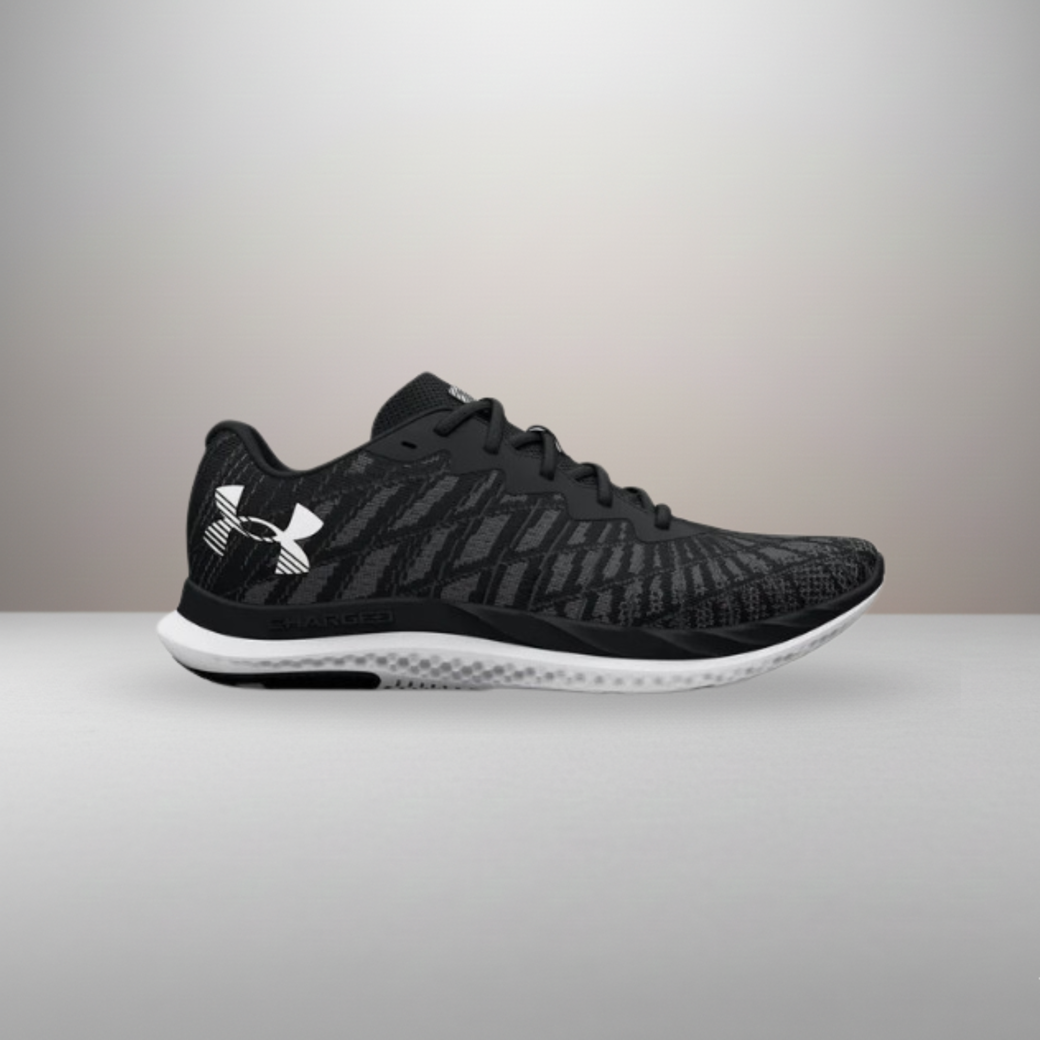 Zapatillas Under Armour Charged Breeze 2 color negro talla 40.5 vista lateral exterior