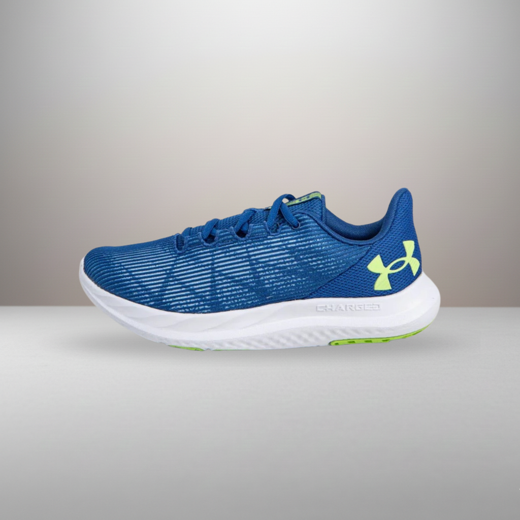 Zapatillas Under Armour Charged Speed Swift azul talla 41 vista lateral exterior