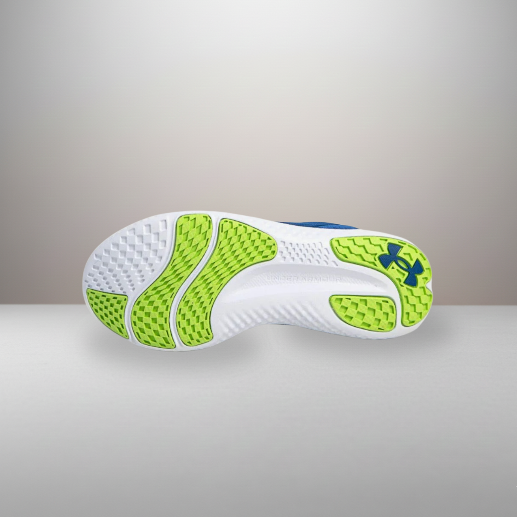 Zapatillas Under Armour Charged Speed Swift azul talla 41 detalle de la suela de tracción Charged Cushioning