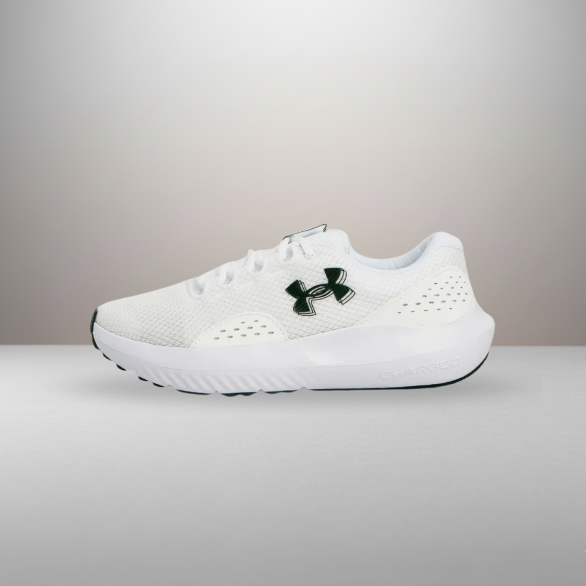 Zapatillas Under Armour Charged Surge 4 blanco talla 42 vista lateral exterior