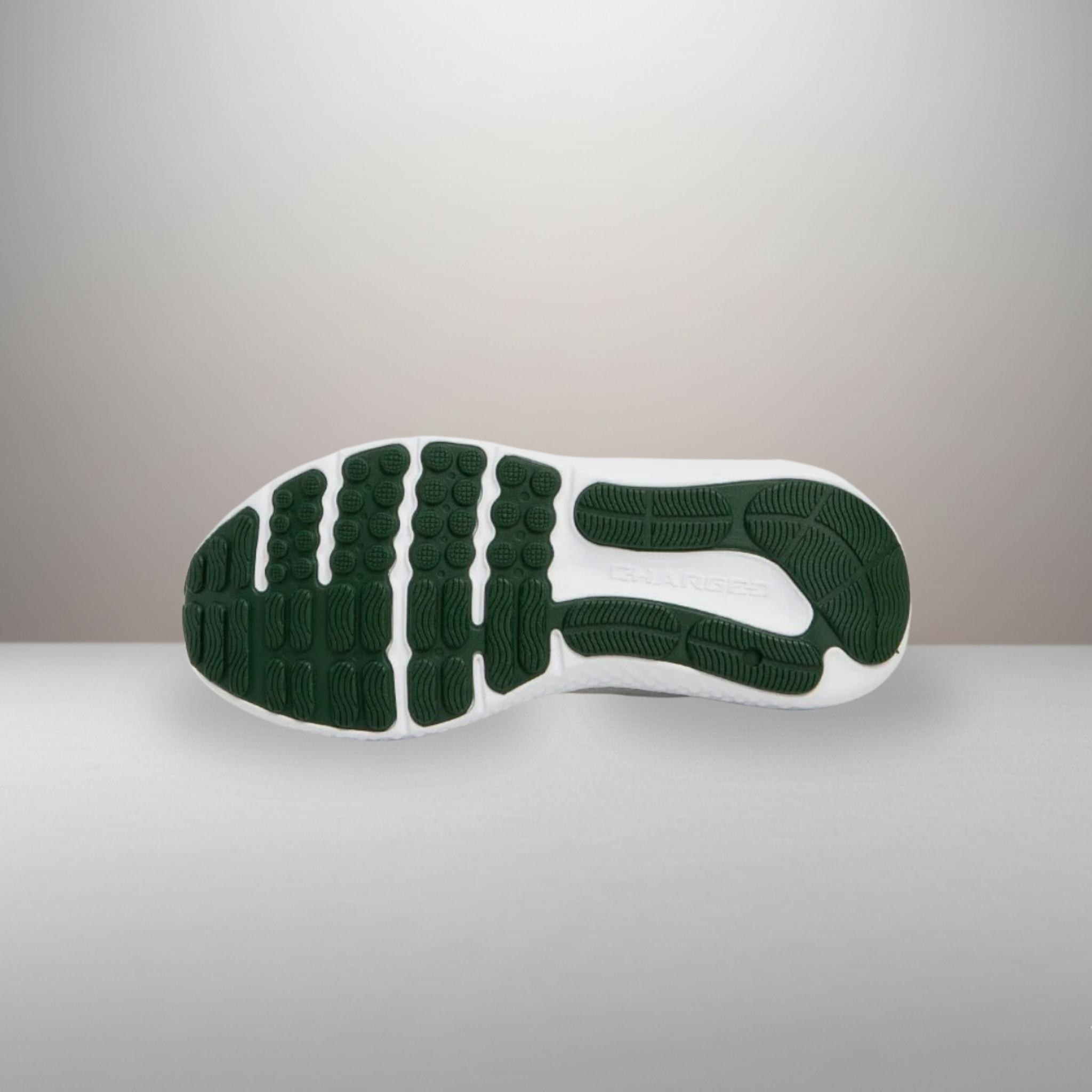 Zapatillas Under Armour Charged Surge 4 blanco talla 42 detalle de la suela con almohadillas de goma